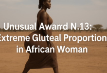 unusual award n.13: extreme gluteal proportions in african woman